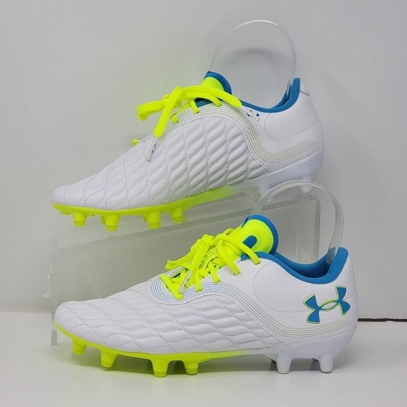 Under Armour Magnetico Pro 3 FG Women's Soccer Cleats Size 7.5 White 3027497-101 - Picture 2 of 9